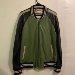 Zara vintage jacket vegan leather